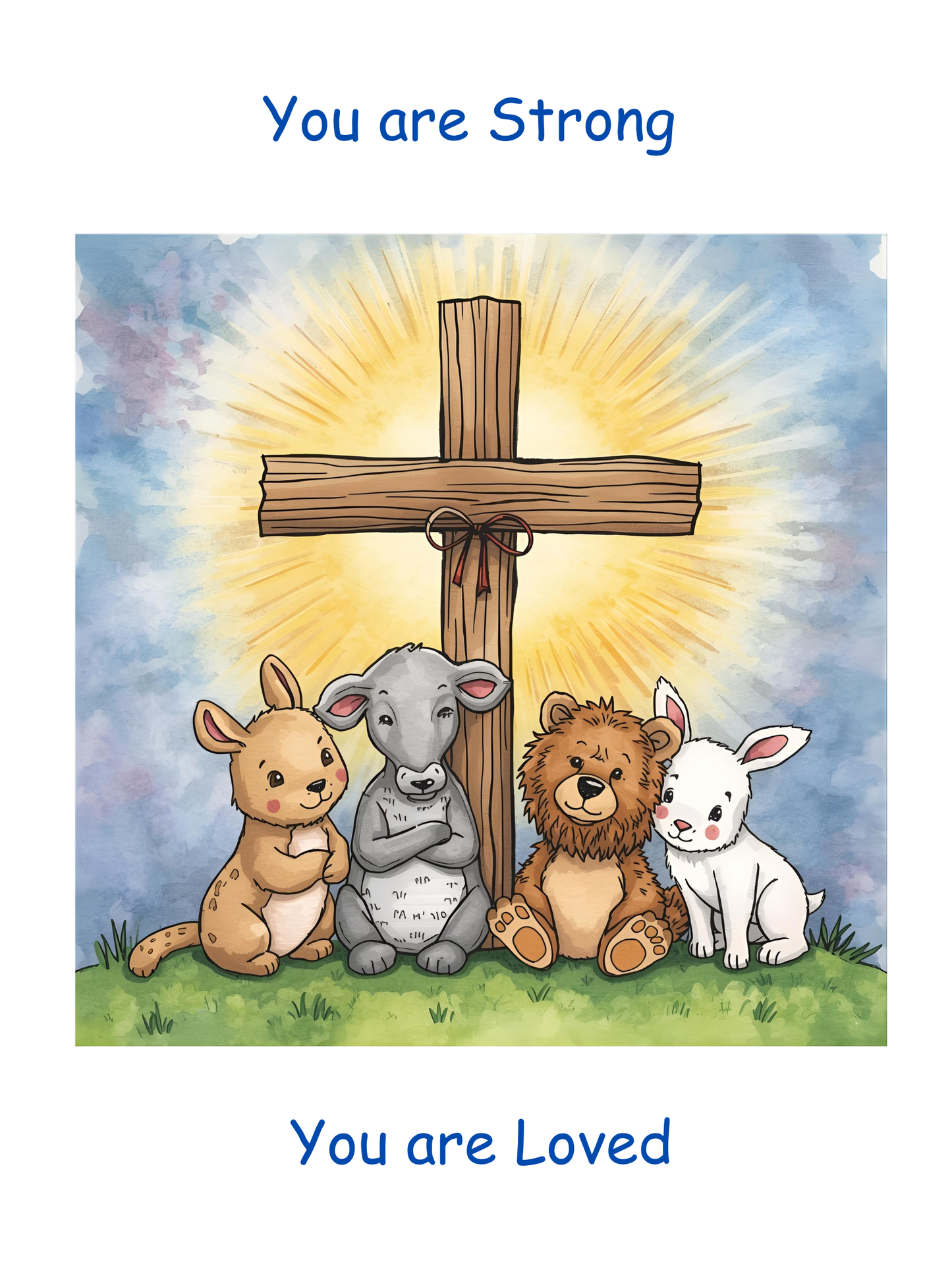 Digital Artwork: Nursery - You are Strong, You are Loved