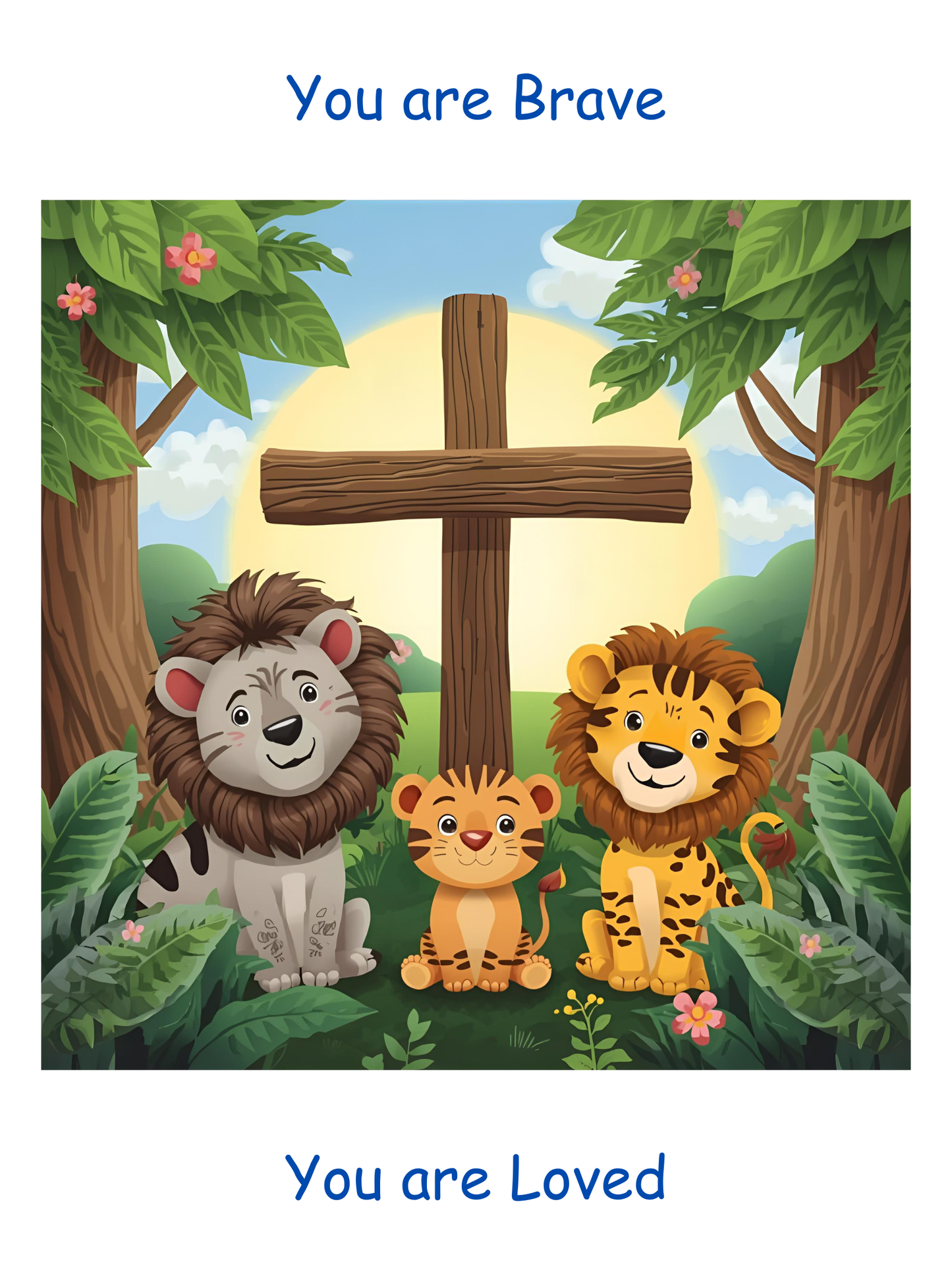 Digital Artwork: Nursery - You are Brave, You are Loved