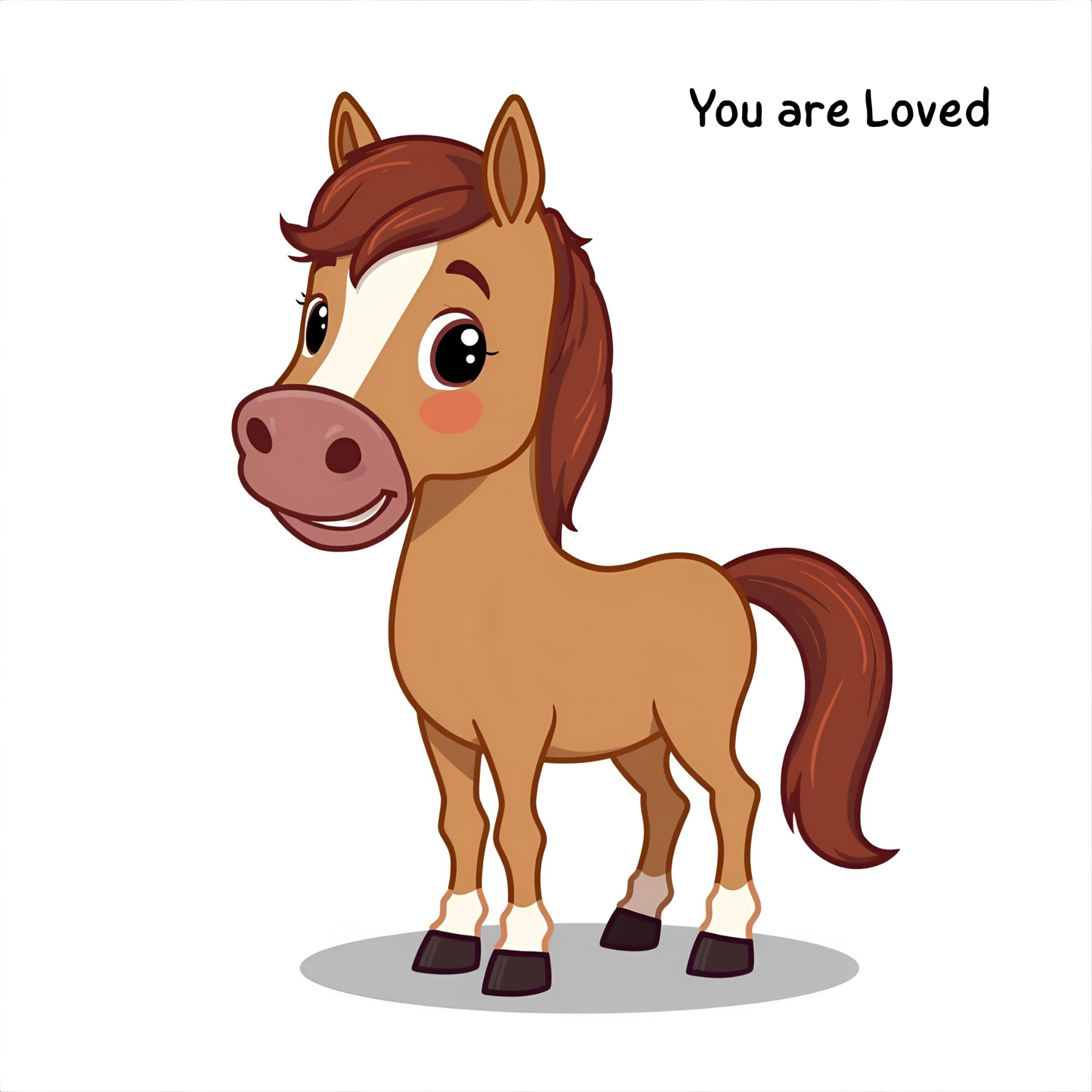 Digital Artwork: You are Loved - Horse