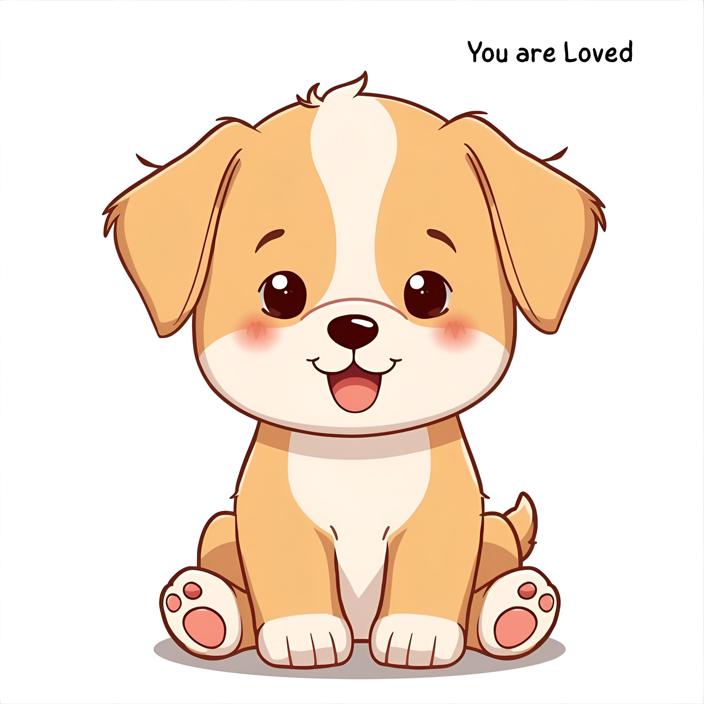 Digital Artwork: You are Loved - Puppy