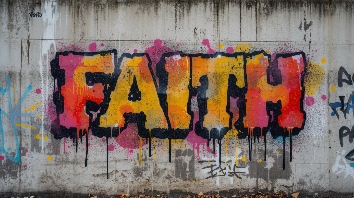 Digital Artwork: Faith (spraypaint - option 2)