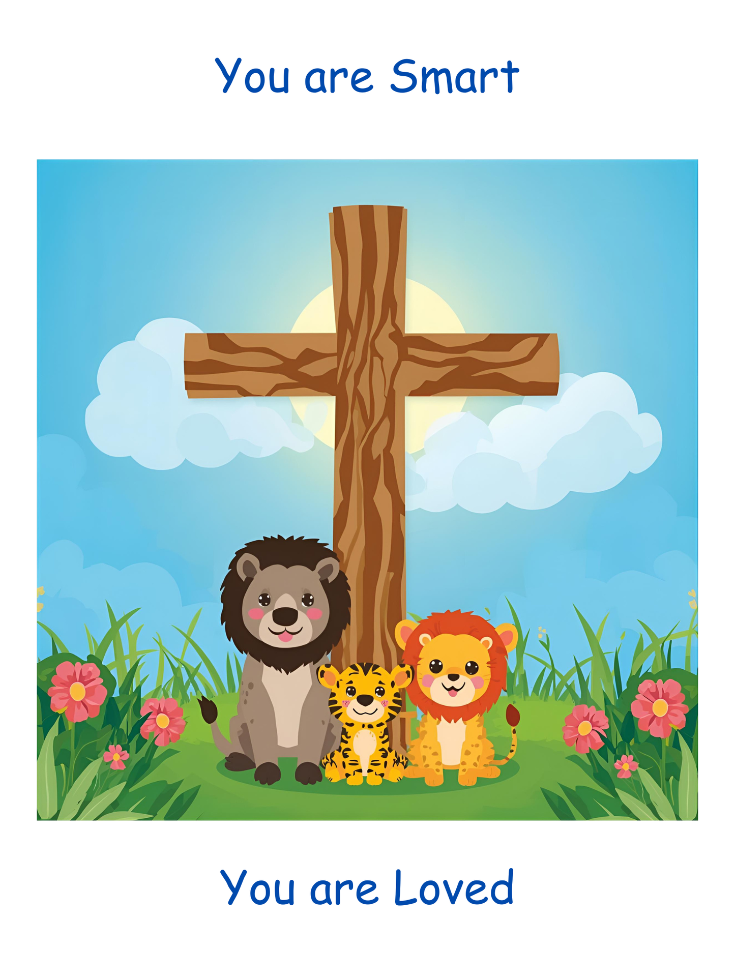 Digital Artwork: Nursery - You are Smart, You are Loved