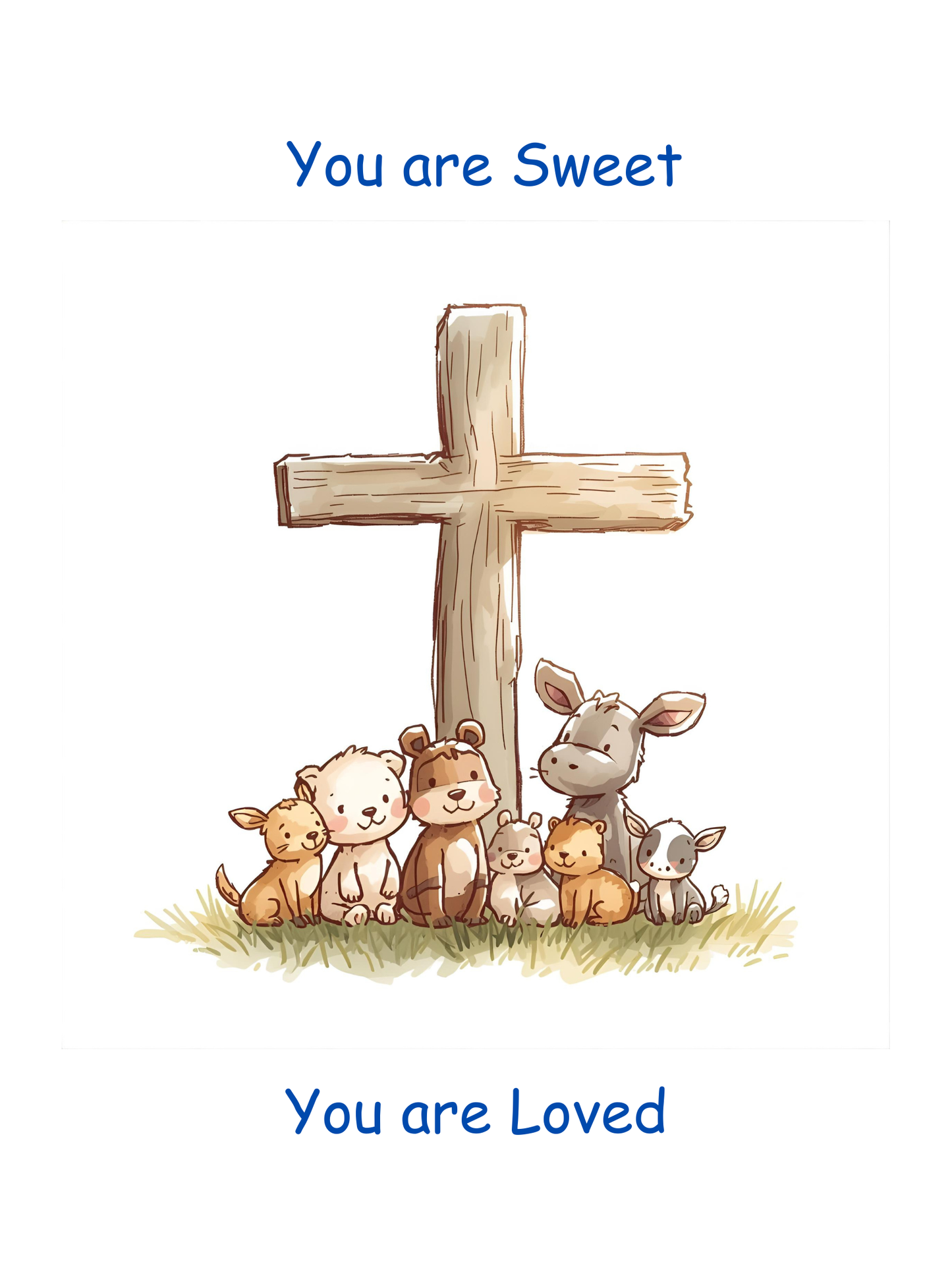 Digital Artwork: Nursery - You are Sweet, You are Loved