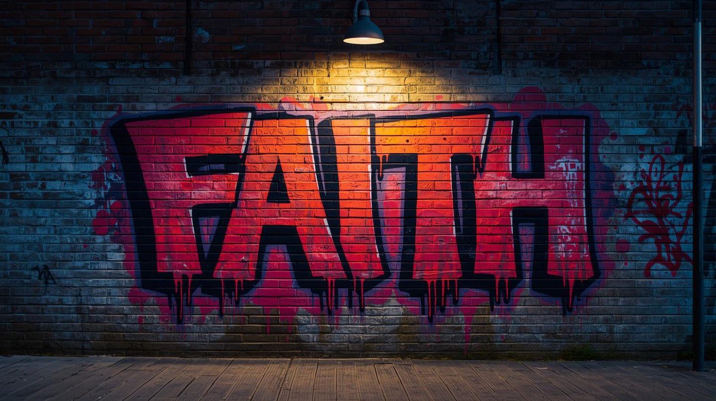 Digital Artwork: Faith (spraypaint)